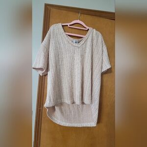 Casual Cream Knit Top